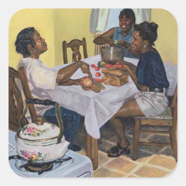 Gut gepanzertes Banter 1998 Quadratischer Aufkleber (Vorderseite)