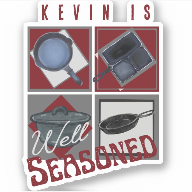 Gut gesäumter Gusseisen Aufkleber (Vorderseite)