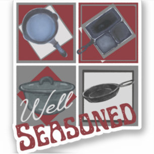 Gut gesäumter Gusseisen Aufkleber