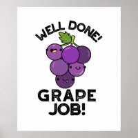 Gut geschaffener Traubenjob Positiver Fruchtpun