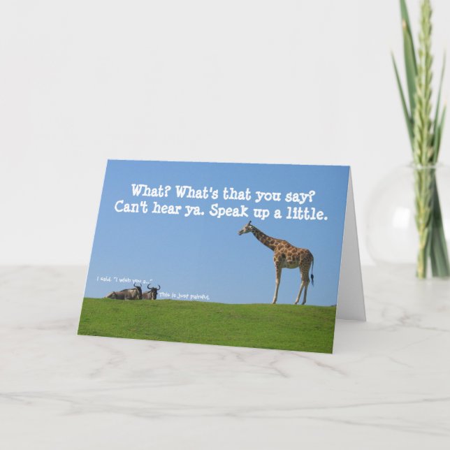 Gut gnus! Vatertag Karte (Vorderseite)