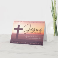 Gut, Jesus, der Heiler, kann dir eine Karte geben