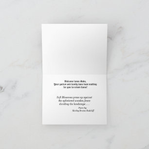 GUT - KOMME ZUHAUSE! Gefaltete Grußkarte Karte