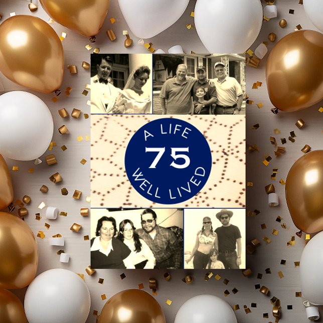 Gut lebendes Foto Überraschung Geburtstag Einladun Einladung (Von Creator hochgeladen)