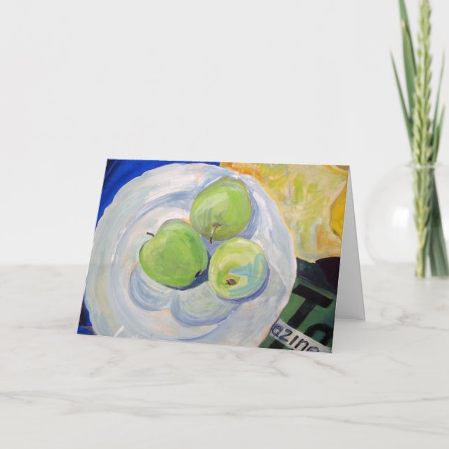 Gut machen, Apfelkarten malen Karte (Vorderseite)