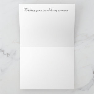 Gut machen, eine friedliche, einfache Erholung wün Karte