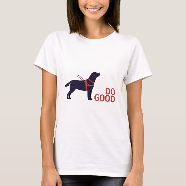 Gut machen - Service-Hund - Schwarzes Labor T-Shirt (Vorderseite)