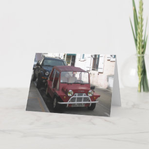 Gut machen - Vintages Notruffahrzeug Karte