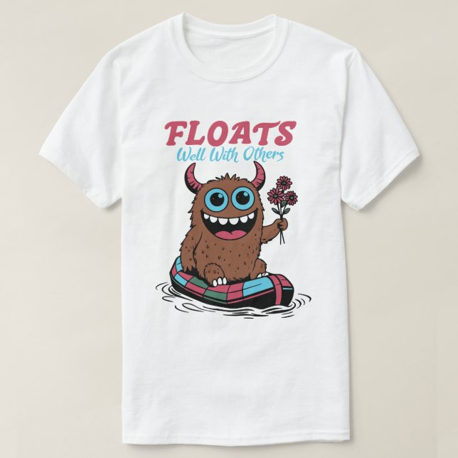 gut mit anderen schwimmt T-Shirt (Design vorne)