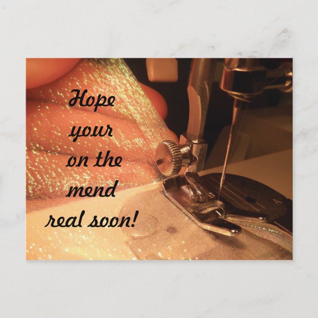 Gut nähen Postkarte (Vorderseite)