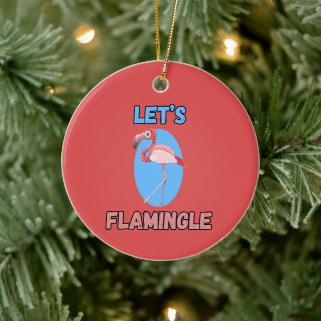 GUT! Ornament - Let's Flamingle - Flamingo (Baum)