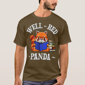 Gut Red Panda Reading T-Shirt