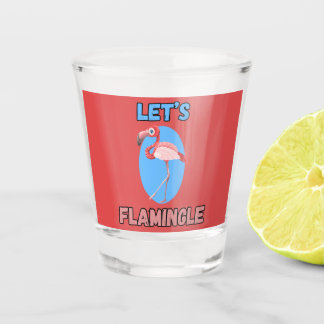 GUT! Shot Glass - Let's Flamingle - Flamingo Schnapsglas