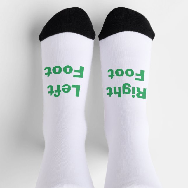 GUT! Socken - Verlassen Fuß Rechter Fuß - Grün (Oben)