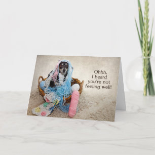 GUT - SPASS - HUND IN GARN GEHÖRT KARTE