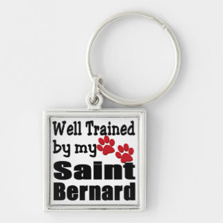 Gut trainiert von meinem Saint Bernhard Schlüssela Schlüsselanhänger