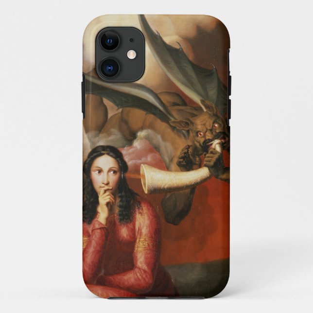 Gut und Böse: der Teufel, der eine junge Frau, 1 Case-Mate iPhone Hülle (Rückseite)