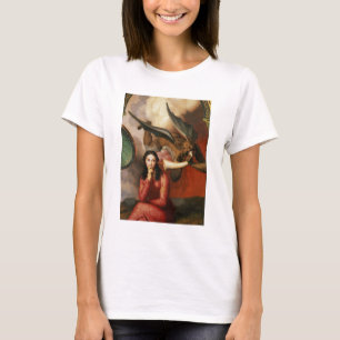 Gut und Böse: der Teufel, der eine junge Frau, 1 T-Shirt