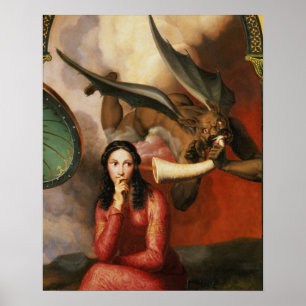 Gut und Böse: Der Teufel versucht eine junge Frau, Poster