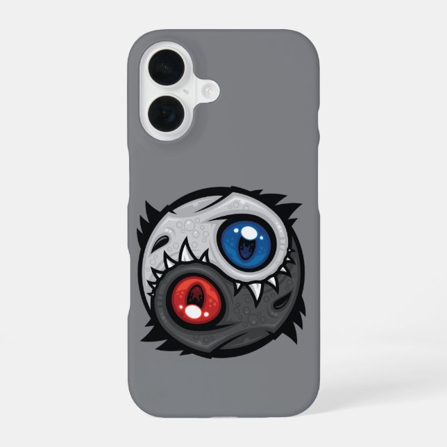Gut-und-Böse-Drache Yin Yang iPhone 16 Hülle (Rückseite)