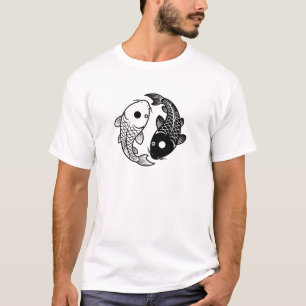 Gut-und-Böse-Fisch-Symbol-Design T-Shirt