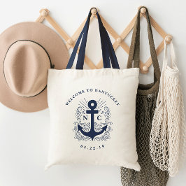 gut verankert | Nautical Wedding Welcome Bag Tragetasche