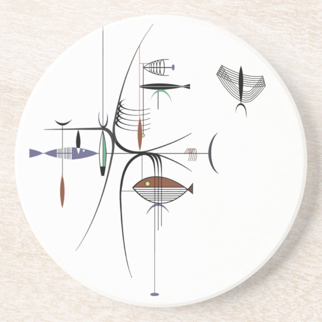 GUT vom MEERUntersetzer 4 1/2" Version #1 Getränkeuntersetzer (Vorne)