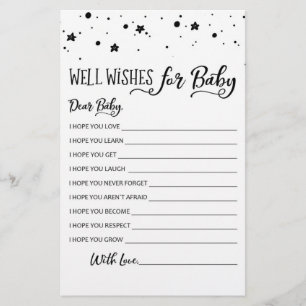 Gut Wünsche für Baby Game Baby Dusche Party