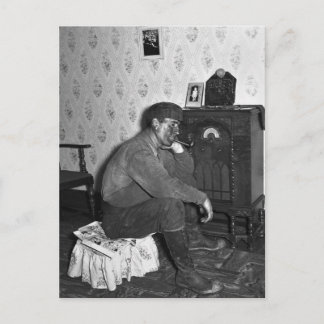 Gut zu tun Miner, 1938 Postkarte