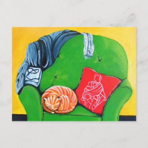 Gut, Zuhause-Postkarte zu sein, von Lyn Hurring Postkarte