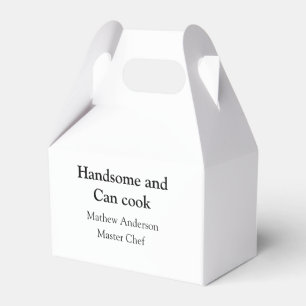 Gutaussehend und kann kochen Name Meisterkoch Datu Geschenkschachtel