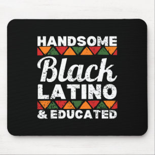 Gutaussehender schwarzer Latino und gebildeter Afr Mousepad