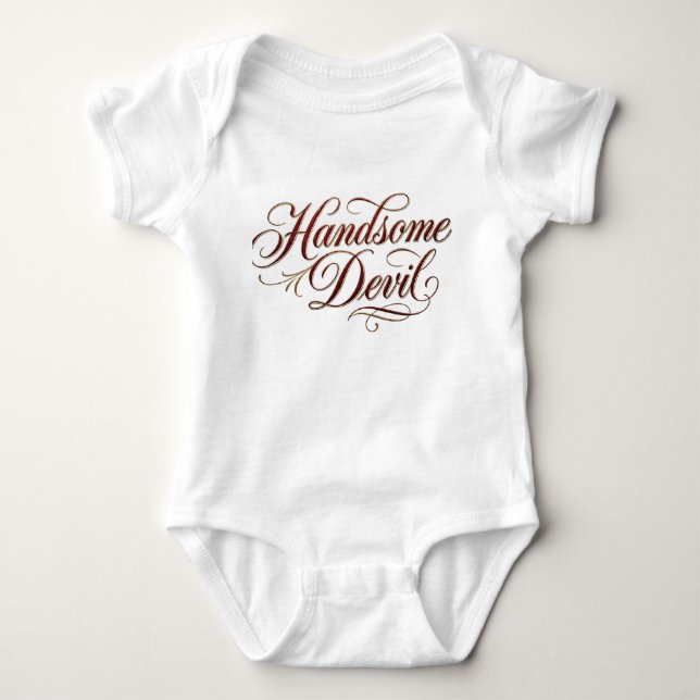 Gutaussehender Teufel Baby Strampler (Vorderseite)