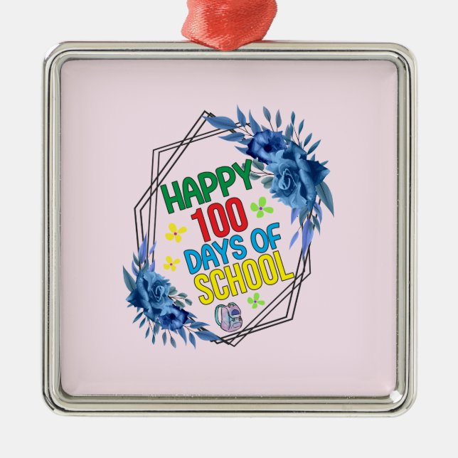 Gute 100 Schultage Ornament Aus Metall (Vorne)