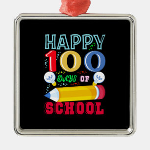 Gute 100 Schultage Ornament Aus Metall
