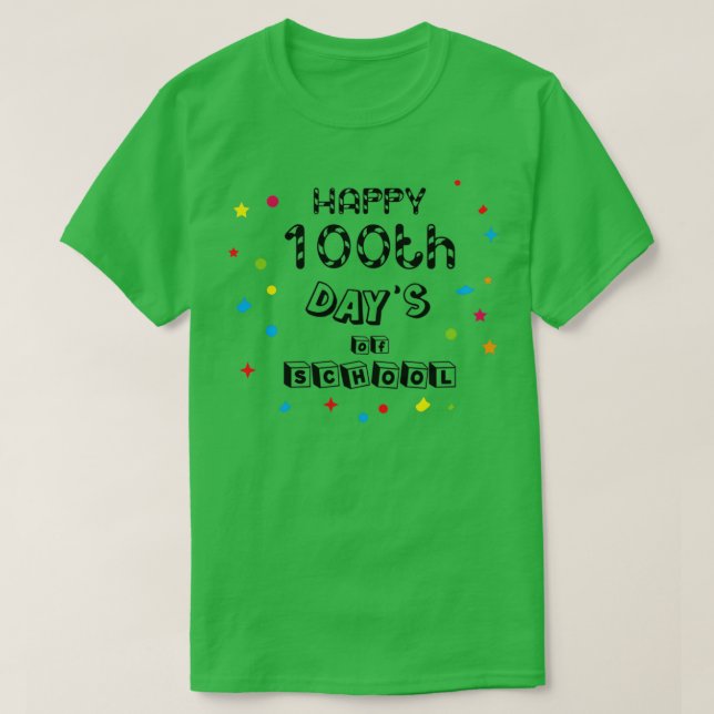Gute 100. Schultage T-Shirt (Design vorne)