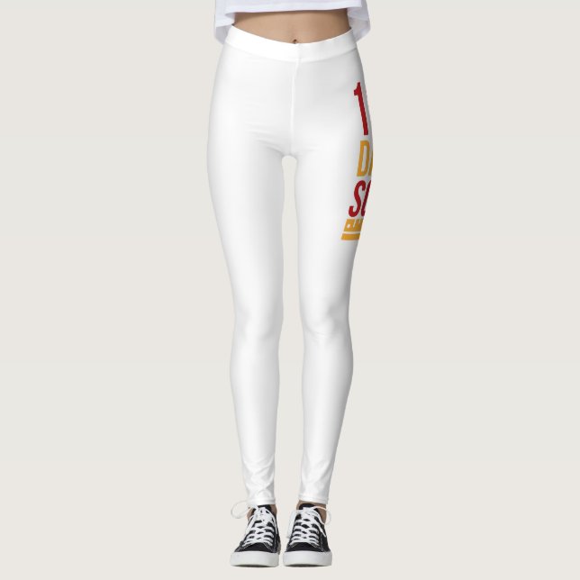 Gute 100 Tage Niedlicher Schulstift Leggings (Vorderseite)