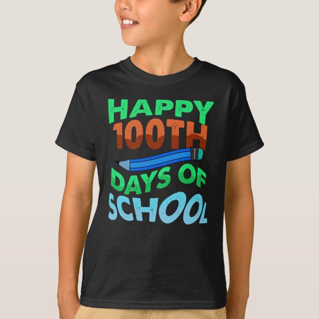 Gute 100 Tage Schulkinder T-Shirt (Vorderseite)