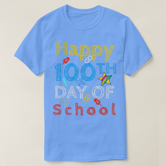 Gute 100 Tage Schullehrer T-Shirt (Design vorne)