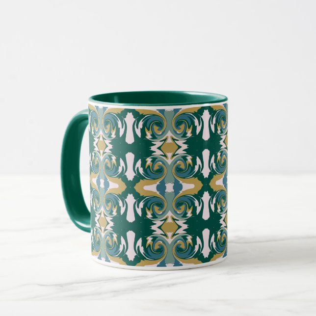 Gute alte Tage Art Deco Tasse (Vorderseite Links)
