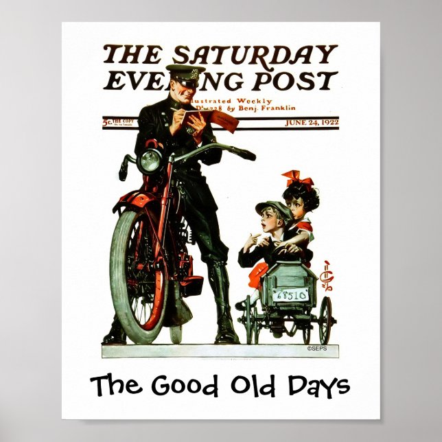 Gute alte Zeiten - Saturday Evening Post Poster (Vorne)