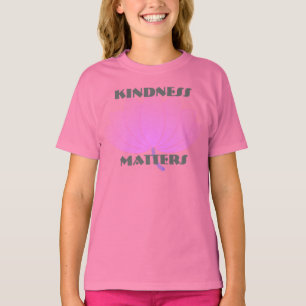 Güte-Angelegenheits-offene Blumenblatt-rosa Blume T-Shirt