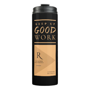 GUTE ARBEIT behalten   Eleganter Chic Gold Mit Mon Thermosbecher