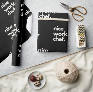 'Gute Arbeit, Chef' Lustige Aufmunternde Spielerei Geschenkpapier