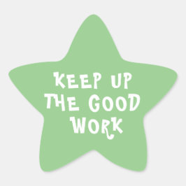 Gute Arbeit Lehrer Förderung Star Sticker