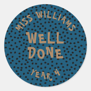 Gute Arbeit Lehrer Förderung Star Sticker