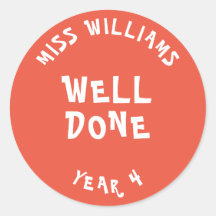 Gute Arbeit Lehrer Förderung Star Sticker