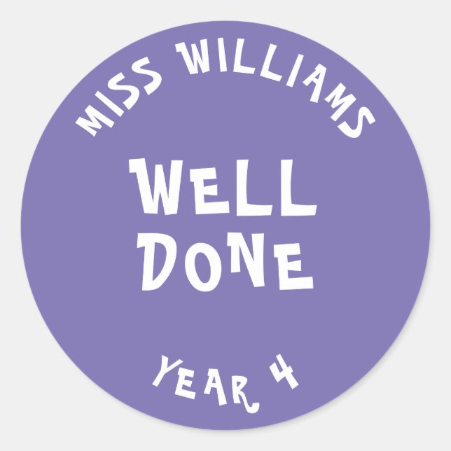 Gute Arbeit Lehrer Förderung Star Sticker (Vorderseite)