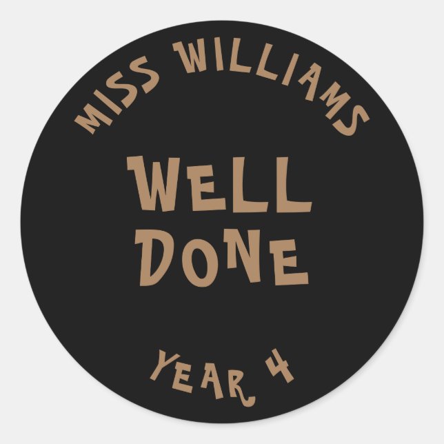 Gute Arbeit Lehrer Förderung Star Sticker (Vorderseite)