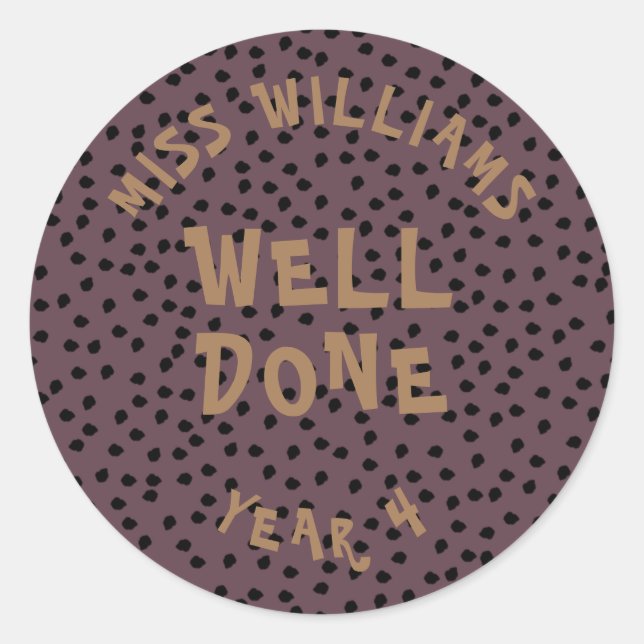 Gute Arbeit Lehrer Förderung Star Sticker (Vorderseite)